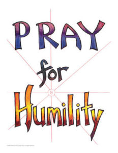 Pray for Humility Sticker